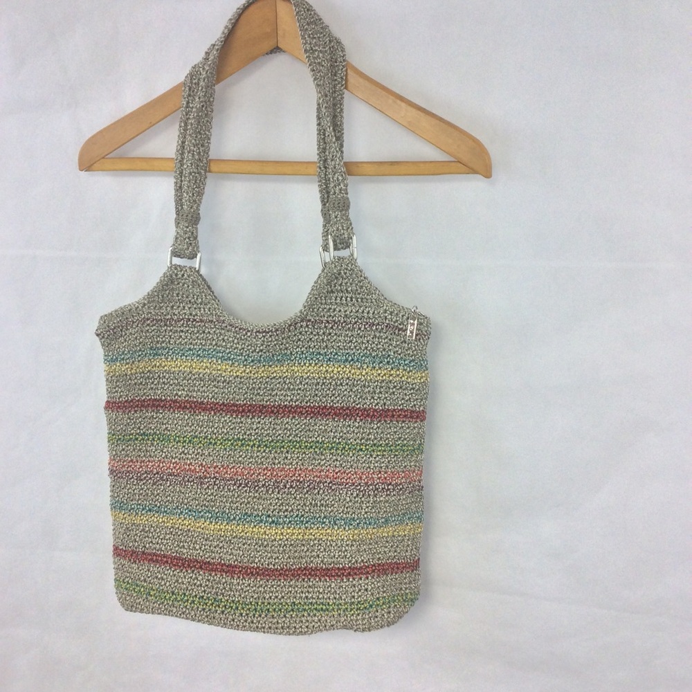 Boho Crochet The Sak Shoulder Bag EUC